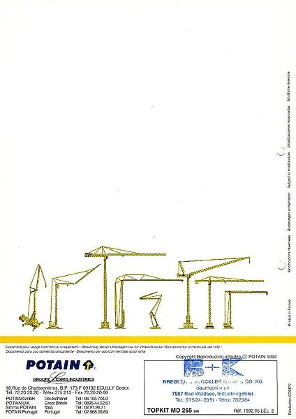 رافعة برجية Potain MD 265: صور 6 رافعة برجية Potain MD 265: صور 6