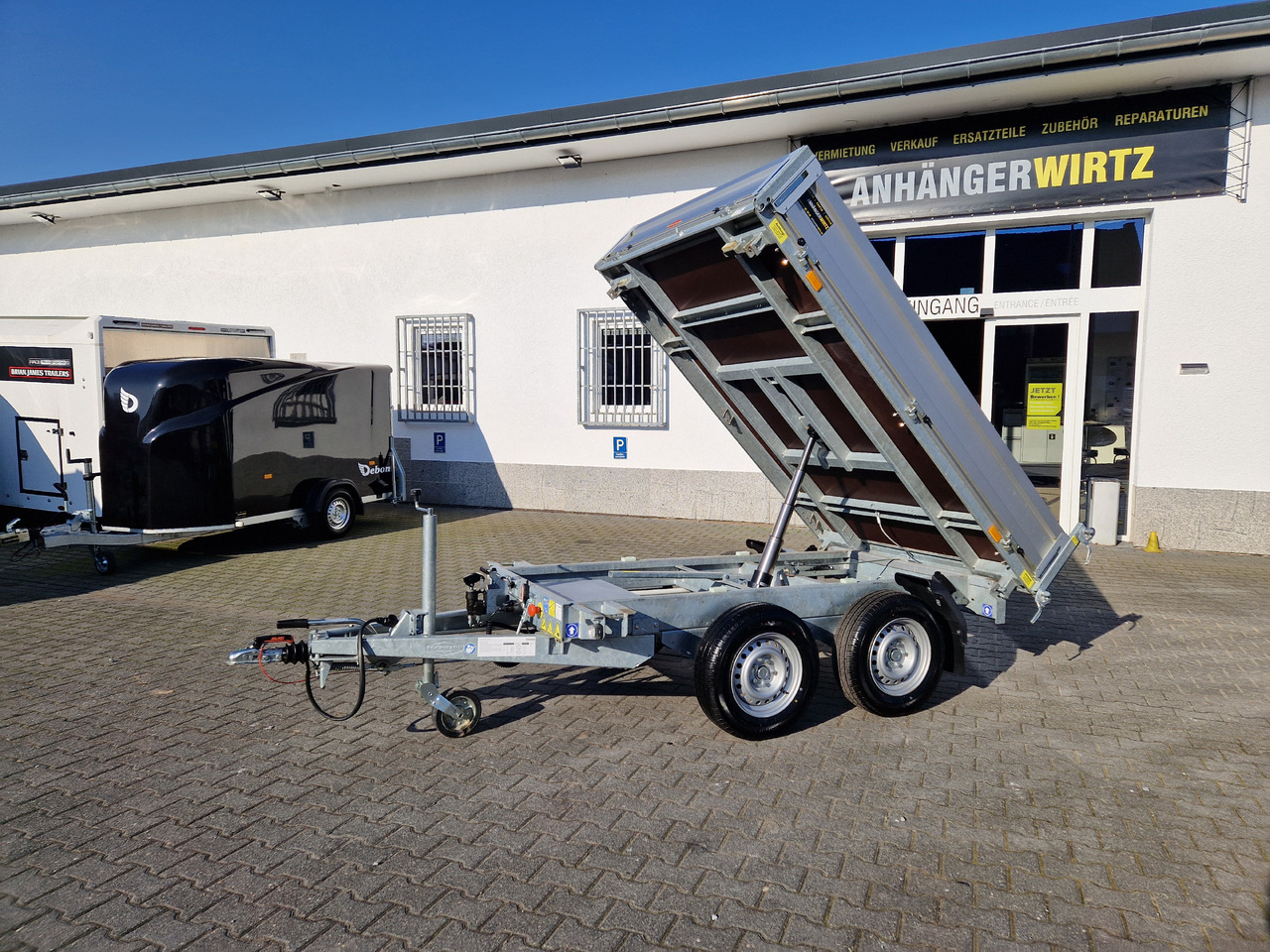قلابة مقطورة Böckmann Kipper DK AL 2516/27 256x165x30cm Elektro + NHP Pendel (S) 2700kg: صور 15