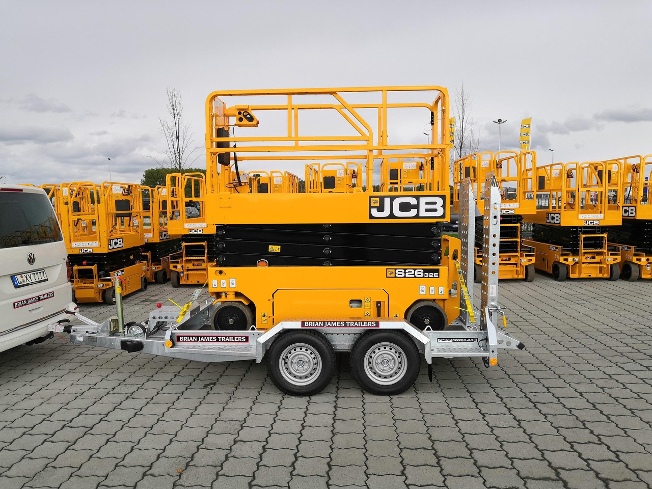 Brian James Digger Plant 543-2813-27 280x130cm Schaufelablage Rampen Reserverad 2700kg Aktion - مقطورة لنقل المعدات: صور 2 Brian James Digger Plant 543-2813-27 280x130cm Schaufelablage Rampen Reserverad 2700kg Aktion - مقطورة لنقل المعدات: صور 2