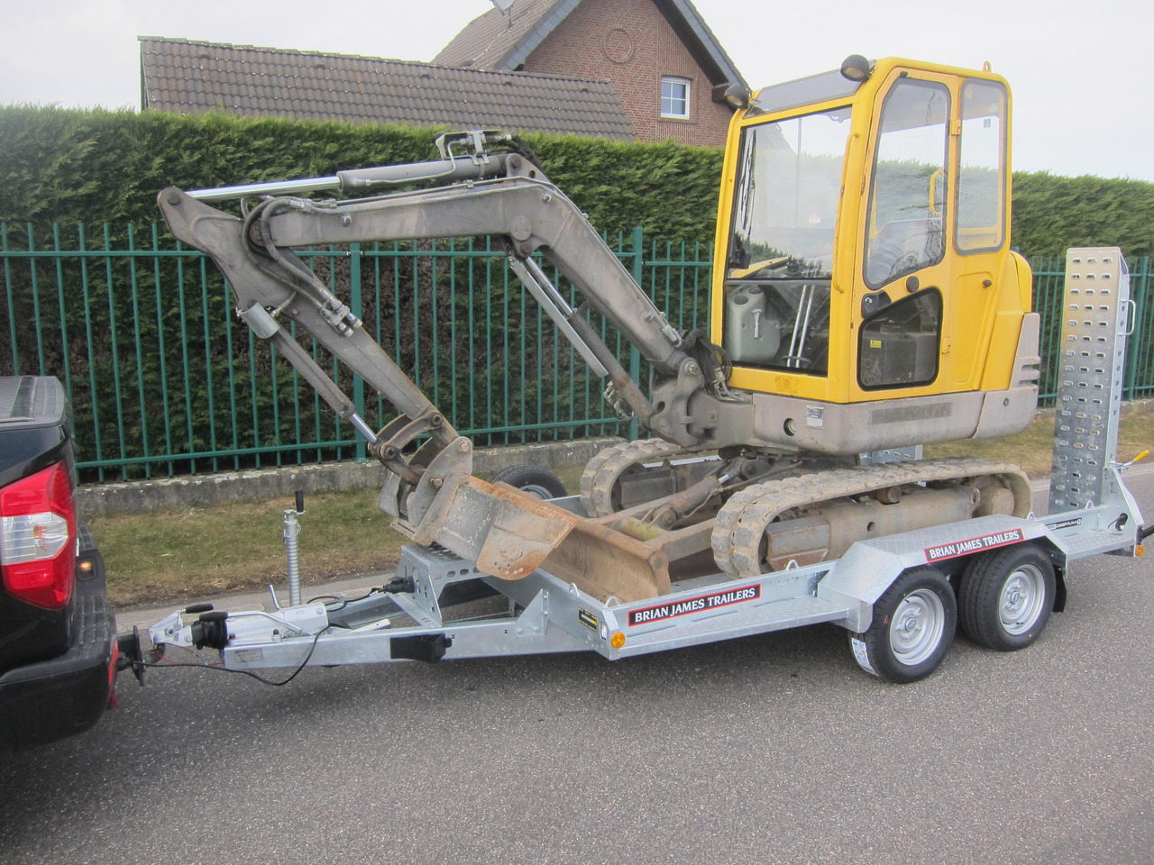 مقطورة لنقل المعدات Brian James Digger Plant 543-3217-35 320x170cm Schaufelablage Rampen Reserverad 3500kg: صور 8