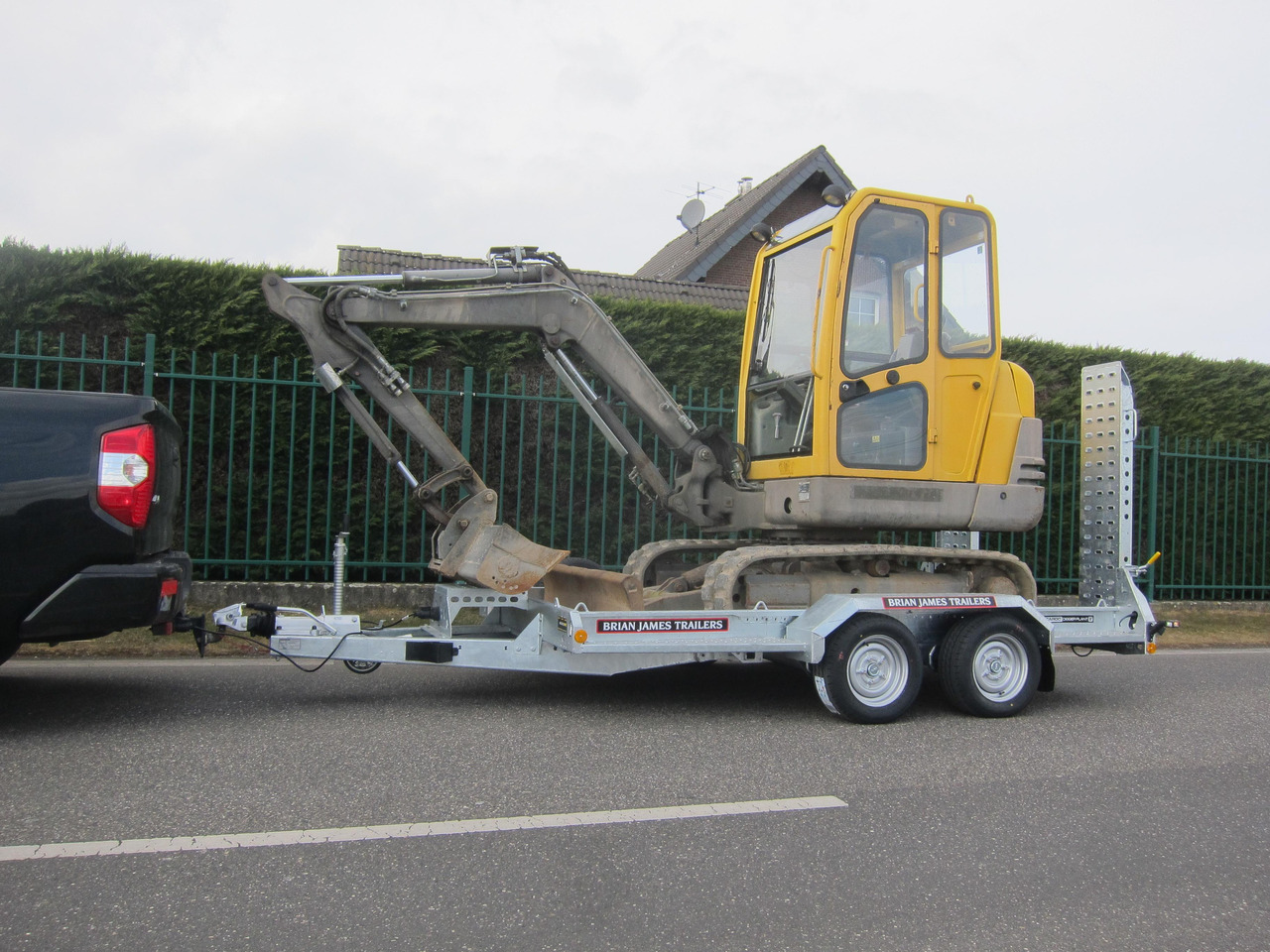 مقطورة لنقل المعدات Brian James Digger Plant 543-3217-35 320x170cm Schaufelablage Rampen Reserverad 3500kg: صور 9