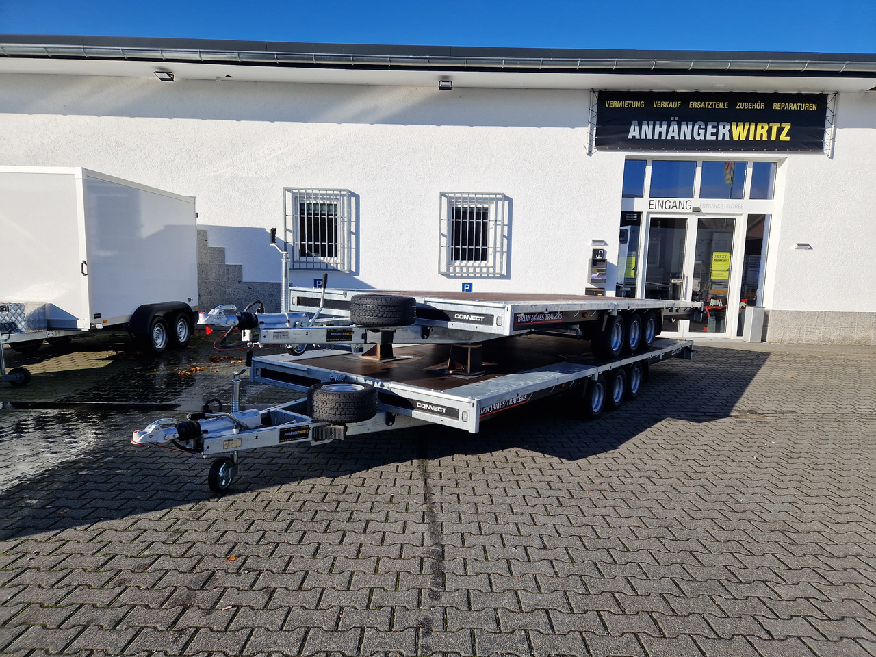 Brian James Trailer Connect 550x229cm blackline Plattform Tridem 10" 3500kg (XXL) - مقطورات مسطحة: صور 2 Brian James Trailer Connect 550x229cm blackline Plattform Tridem 10" 3500kg (XXL) - مقطورات مسطحة: صور 2