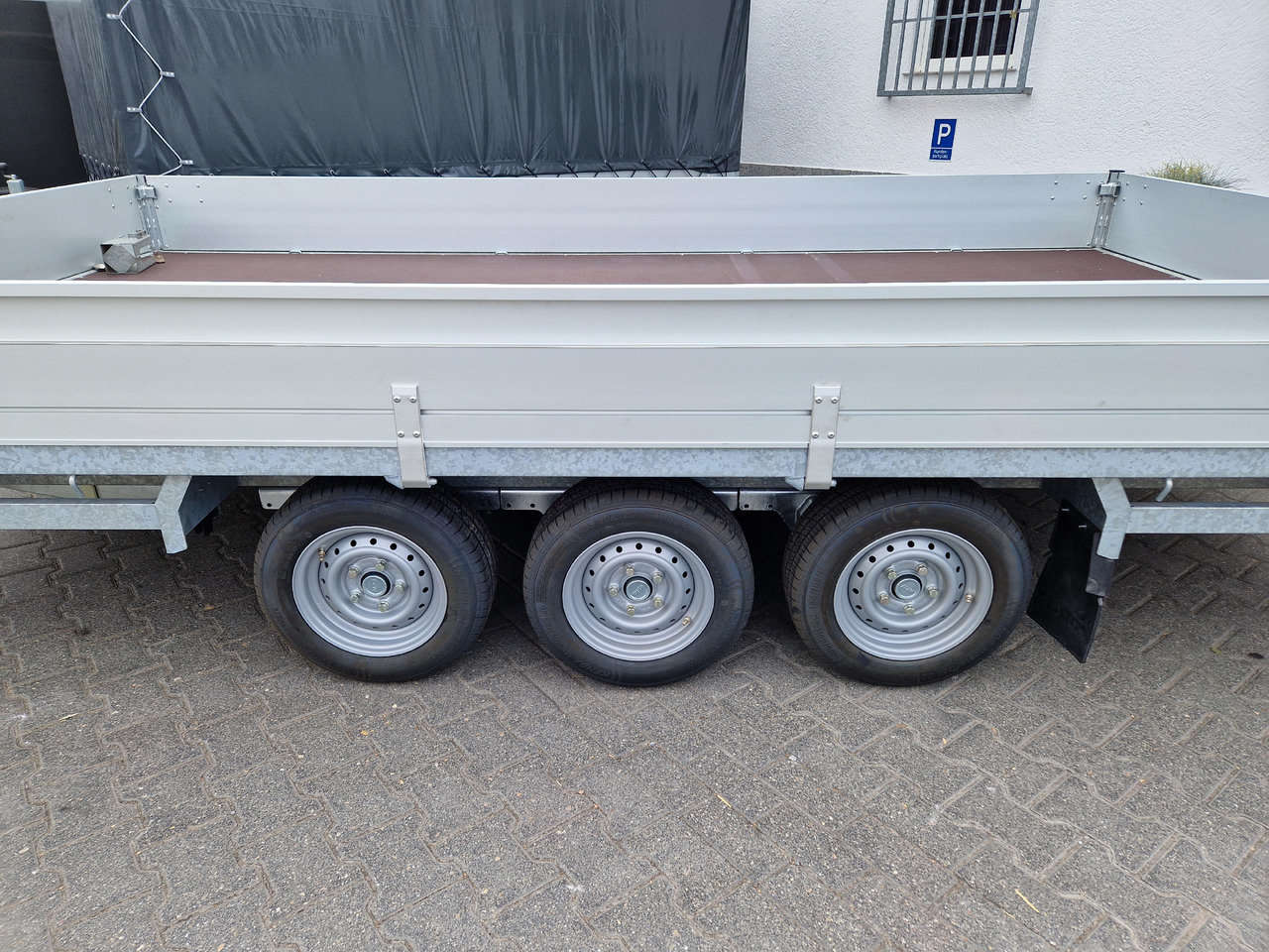 مقطورات مسطحة MEDAX - 3 3500 405x223x30cm Tridem 12" niedrig Fahrwerk (XL) 3500kg: صور 7