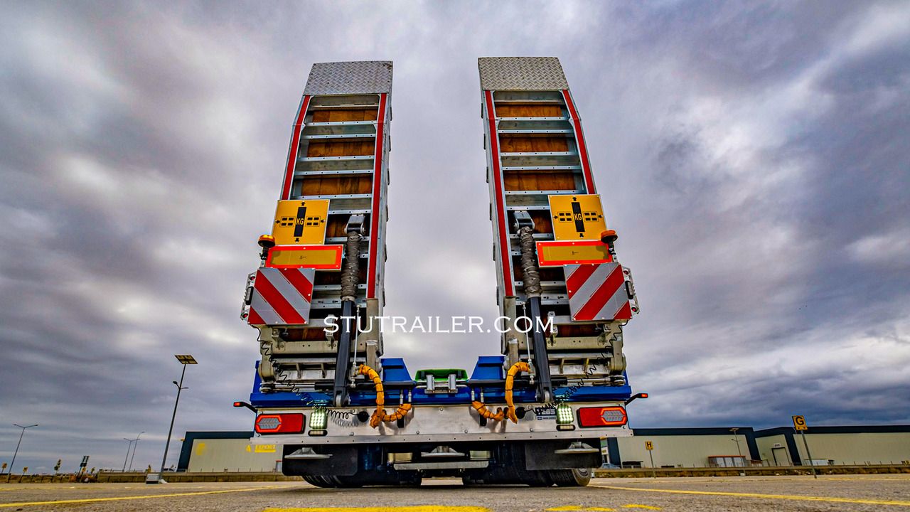 جديد عربة مسطحة منخفضة نصف مقطورة STU 5 Axle Hydraulic Steering Extendable Low Laoder: صور 12 جديد عربة مسطحة منخفضة نصف مقطورة STU 5 Axle Hydraulic Steering Extendable Low Laoder: صور 12