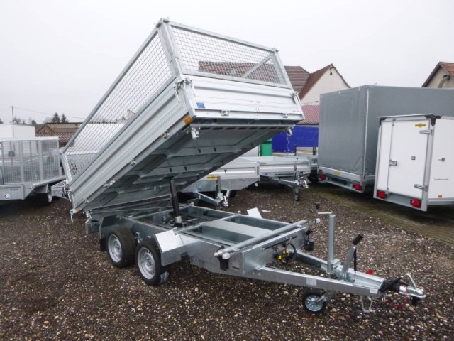 Humbaur 3-Seitenkipper HTK 3000.31 Alu, mit Laubgitteraufsatz, 3140 x 1750 x 350 mm, 3,0 to. - قلابة مقطورة: صور 1 Humbaur 3-Seitenkipper HTK 3000.31 Alu, mit Laubgitteraufsatz, 3140 x 1750 x 350 mm, 3,0 to. - قلابة مقطورة: صور 1