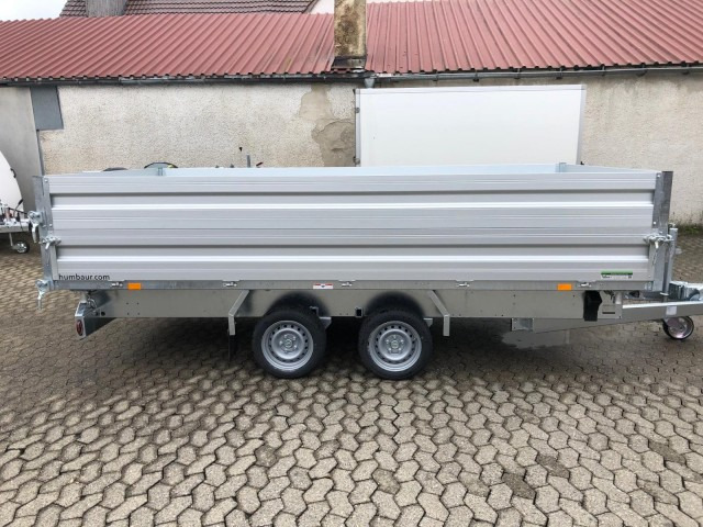 Humbaur 3-Seitenkipper HTK 3500.41 Alu mit BW-Aufsatz, 4100 x 2100 x 350 mm, 3,5 to. - قلابة مقطورة: صور 3 Humbaur 3-Seitenkipper HTK 3500.41 Alu mit BW-Aufsatz, 4100 x 2100 x 350 mm, 3,5 to. - قلابة مقطورة: صور 3