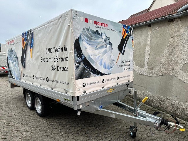 Humbaur HT 253118 Hochlader 2,5 to. mit Hochplane 200 cm, Digitaldruck - مقطورات السيارات: صور 1 Humbaur HT 253118 Hochlader 2,5 to. mit Hochplane 200 cm, Digitaldruck - مقطورات السيارات: صور 1