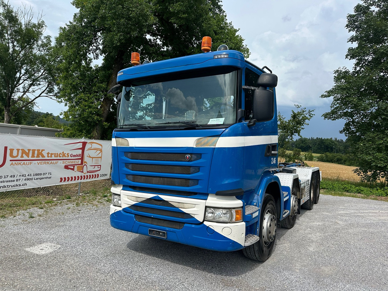 SCANIA G450 8x4 Abrollkipper - شاحنة ذات الخطاف: صور 1 SCANIA G450 8x4 Abrollkipper - شاحنة ذات الخطاف: صور 1