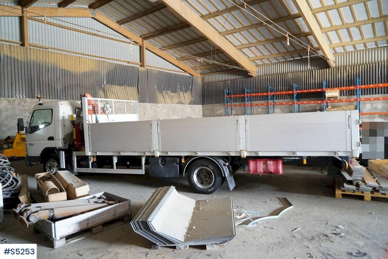 Crane truck with flat Mitsubishi Canter 7C15 - شاحنة كرين: صور 2 Crane truck with flat Mitsubishi Canter 7C15 - شاحنة كرين: صور 2