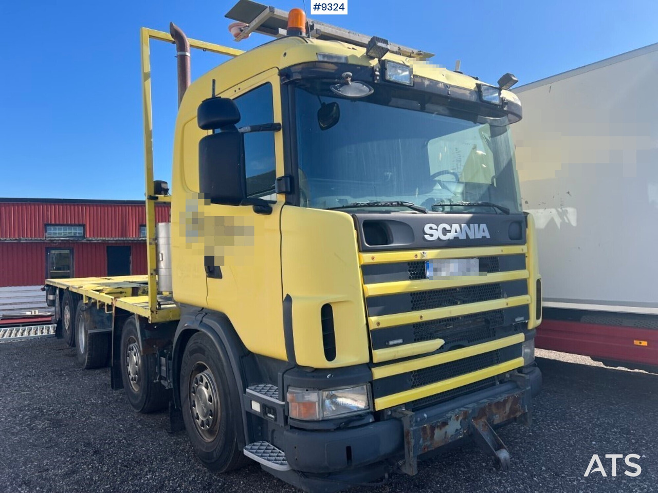 Flatbed truck Scania R124GB8X26NB420 - شاحنات مسطحة: صور 3 Flatbed truck Scania R124GB8X26NB420 - شاحنات مسطحة: صور 3