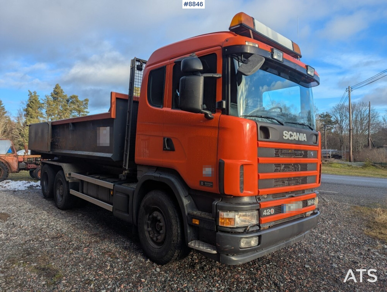 Hook Truck Scania R124BG 6x2 with gravel flatbed (SEE VIDEO) - شاحنة ذات الخطاف: صور 2 Hook Truck Scania R124BG 6x2 with gravel flatbed (SEE VIDEO) - شاحنة ذات الخطاف: صور 2