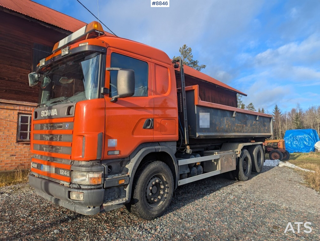 Hook Truck Scania R124BG 6x2 with gravel flatbed (SEE VIDEO) - شاحنة ذات الخطاف: صور 1 Hook Truck Scania R124BG 6x2 with gravel flatbed (SEE VIDEO) - شاحنة ذات الخطاف: صور 1