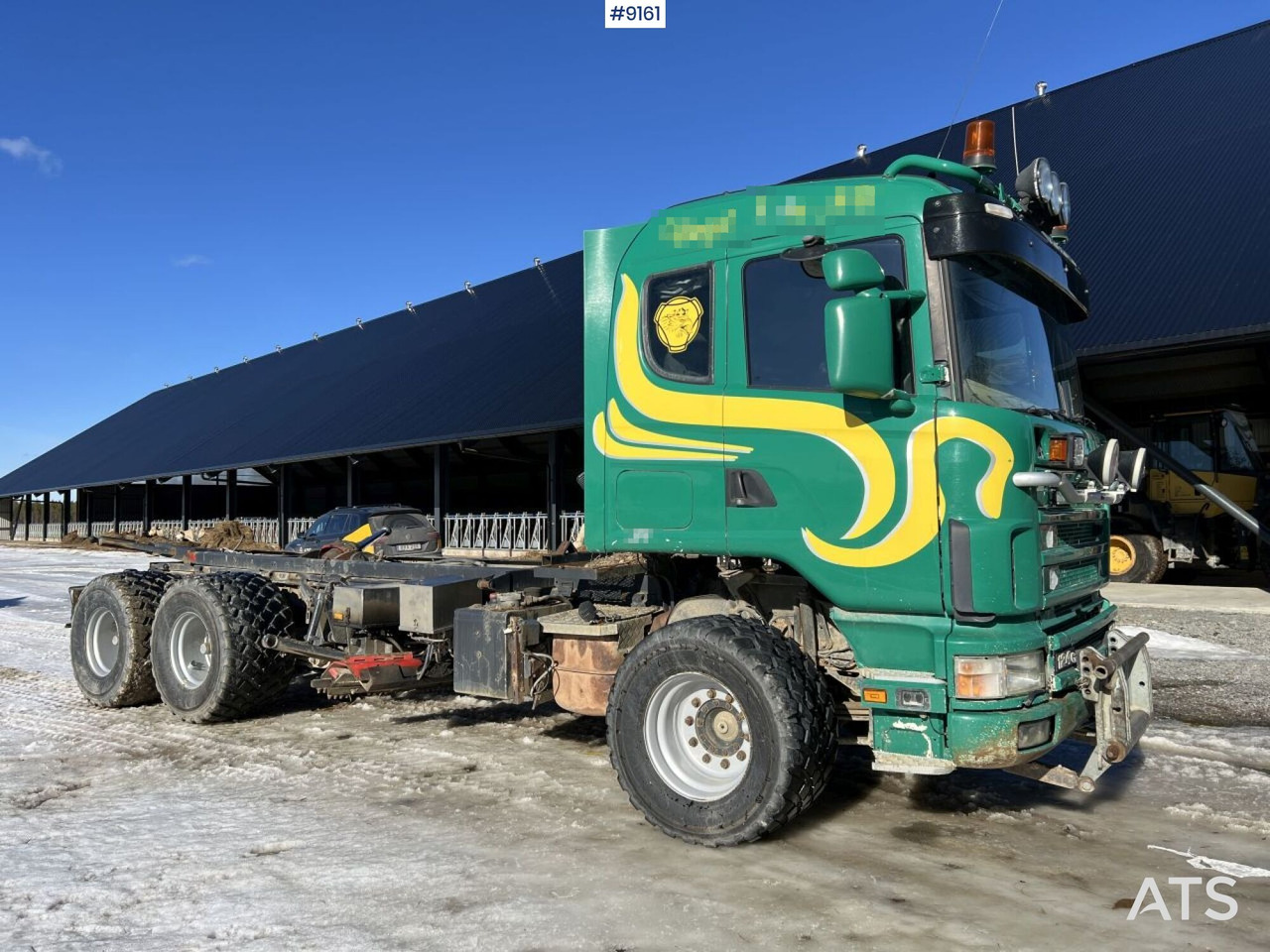 Scania R124 with cameleont quick lock, underbite and plow attachments - الشاسيه شاحنة: صور 1 Scania R124 with cameleont quick lock, underbite and plow attachments - الشاسيه شاحنة: صور 1