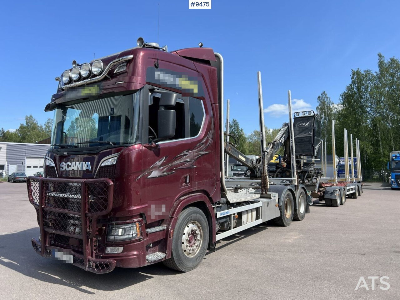 Scania R580 Timmerbil med kran och släp, Timmerekipage - شاحنة قطع الأشجار: صور 1 Scania R580 Timmerbil med kran och släp, Timmerekipage - شاحنة قطع الأشجار: صور 1