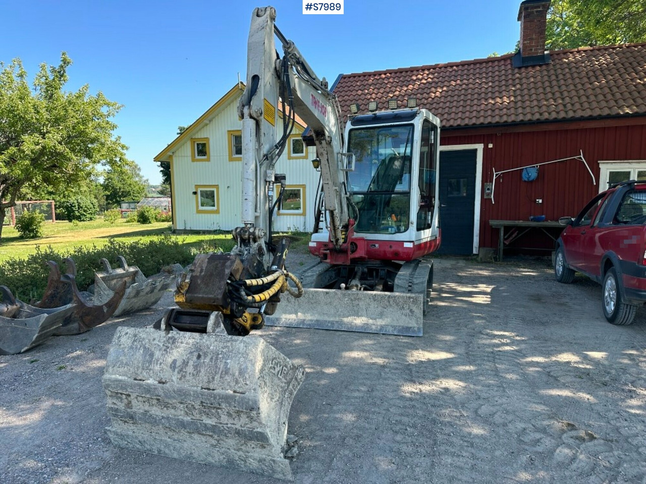 حفارة Take Job TB135 Mini excavator with Engcon tiltrotator and gears, See video: صور 10