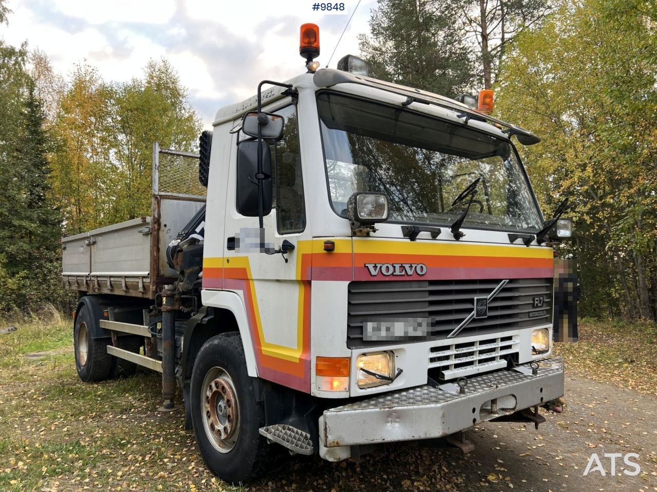 VOLVO FL7 4X2 Crane truck/Dump truck with Hiab071 crane - قلابات, شاحنة كرين: صور 2 VOLVO FL7 4X2 Crane truck/Dump truck with Hiab071 crane - قلابات, شاحنة كرين: صور 2