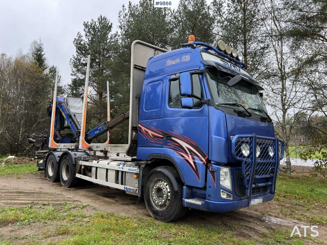 Volvo FH D13 Timber truck with Palfinger M110 crane - شاحنة قطع الأشجار: صور 1 Volvo FH D13 Timber truck with Palfinger M110 crane - شاحنة قطع الأشجار: صور 1