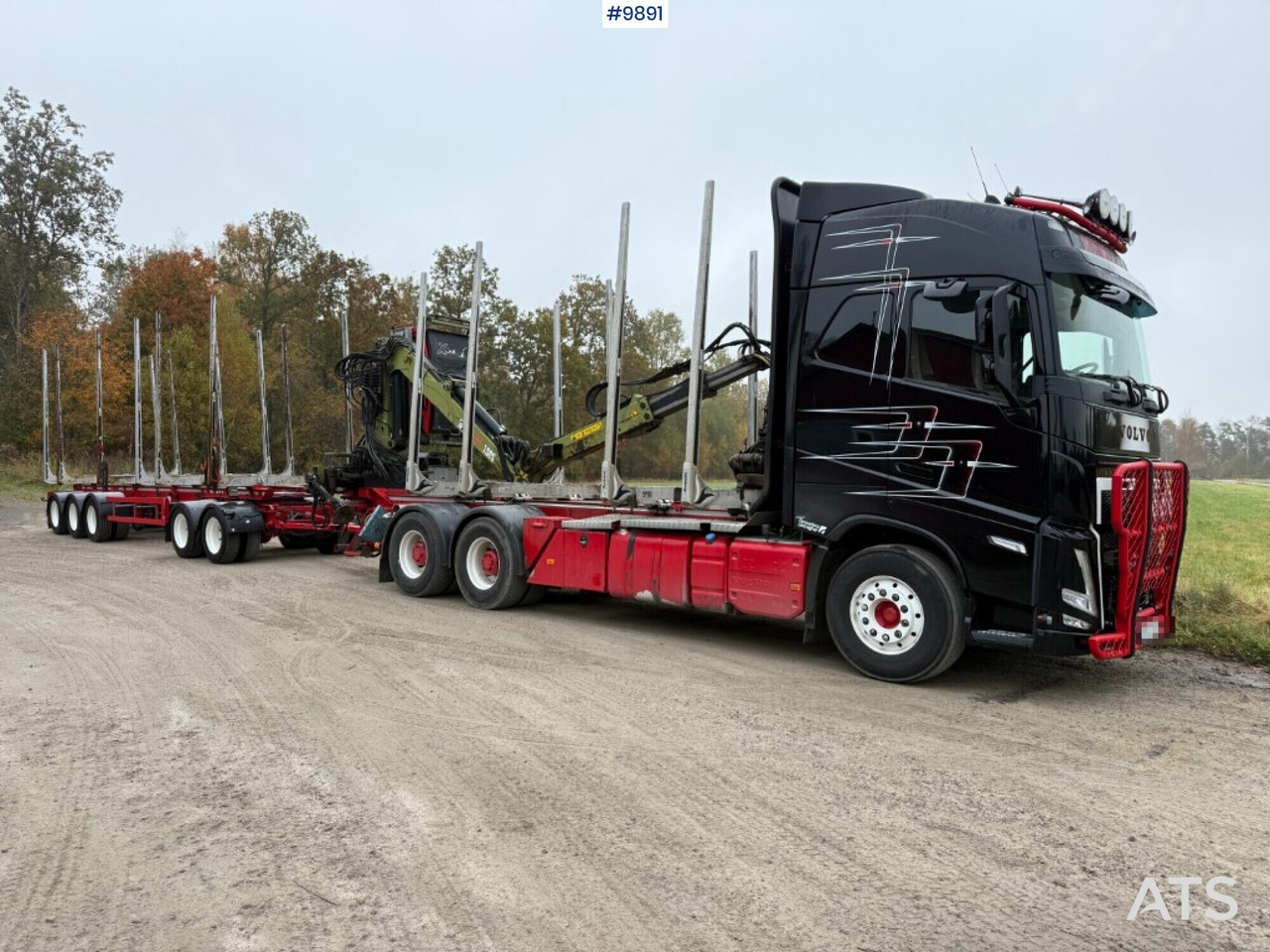 Volvo FH64 R Timber truck, trailer and crane - شاحنة قطع الأشجار, شاحنة كرين: صور 1 Volvo FH64 R Timber truck, trailer and crane - شاحنة قطع الأشجار, شاحنة كرين: صور 1