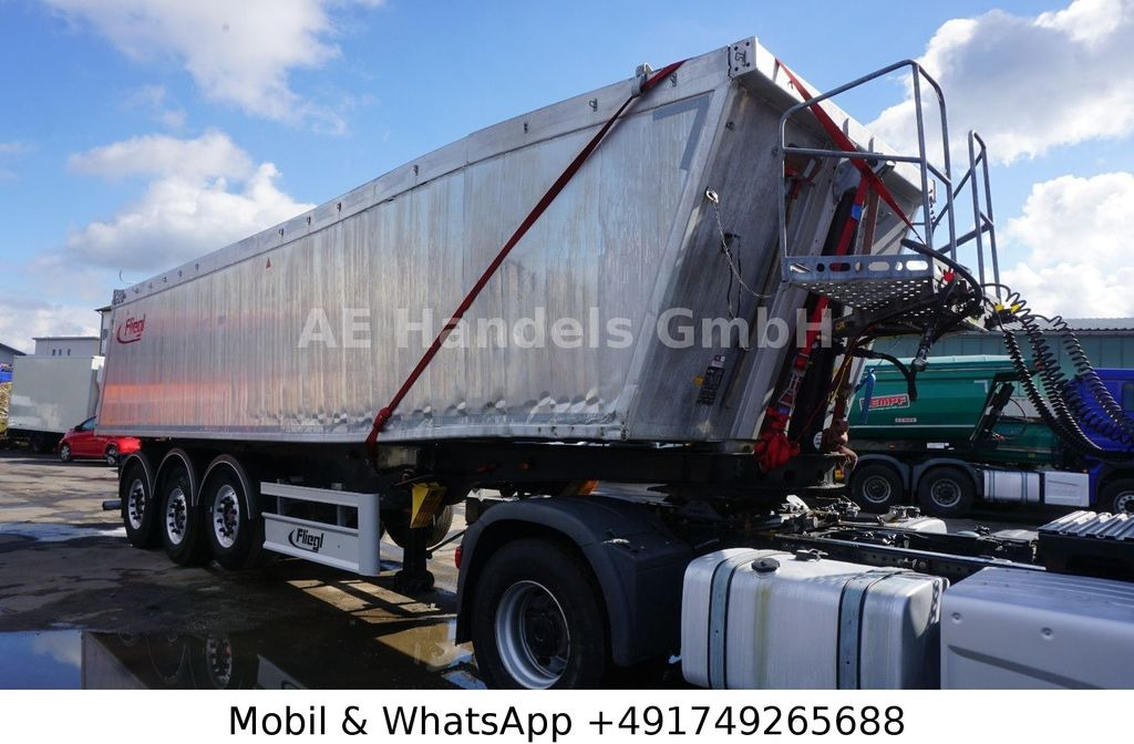 Fliegl DHKA 390 Alu *40m³/1.Liftachse/Alcoa/Podest - قلابة نصف مقطورة: صور 1 Fliegl DHKA 390 Alu *40m³/1.Liftachse/Alcoa/Podest - قلابة نصف مقطورة: صور 1