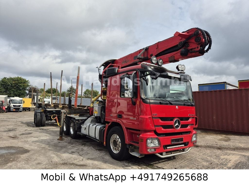Mercedes-Benz Actros III 2660 L BL 6x4 *Retarder/AP/Palfinger Mercedes-Benz Actros III 2660 L BL 6x4 *Retarder/AP/Palfinger - شاحنة قطع الأشجار: صور 1 Mercedes-Benz Actros III 2660 L BL 6x4 *Retarder/AP/Palfinger Mercedes-Benz Actros III 2660 L BL 6x4 *Retarder/AP/Palfinger - شاحنة قطع الأشجار: صور 1