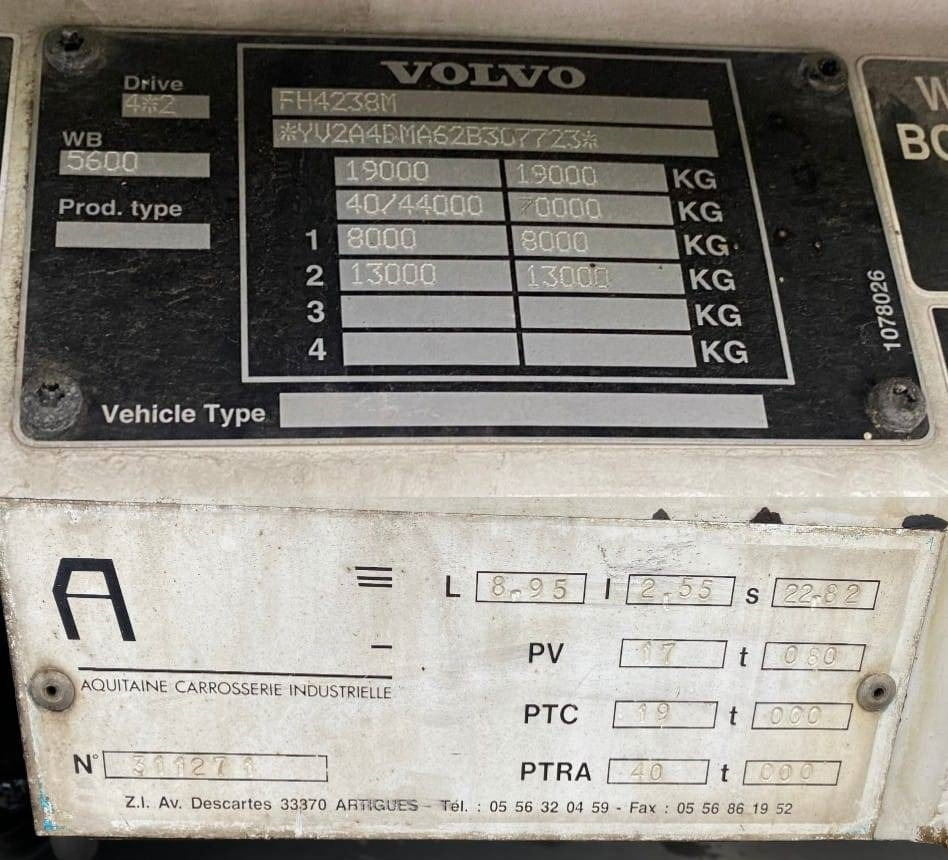 شاحنة كرين Volvo FH 380 PALFINGER PK 36002 Performance endommagé: صور 12