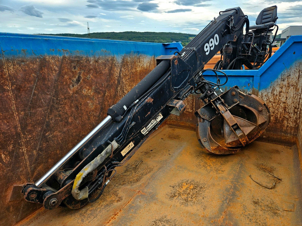 شاحنة ذات الخطاف, شاحنة كرين Kranmulde Jonsered 990 Kran Container: صور 8 شاحنة ذات الخطاف, شاحنة كرين Kranmulde Jonsered 990 Kran Container: صور 8