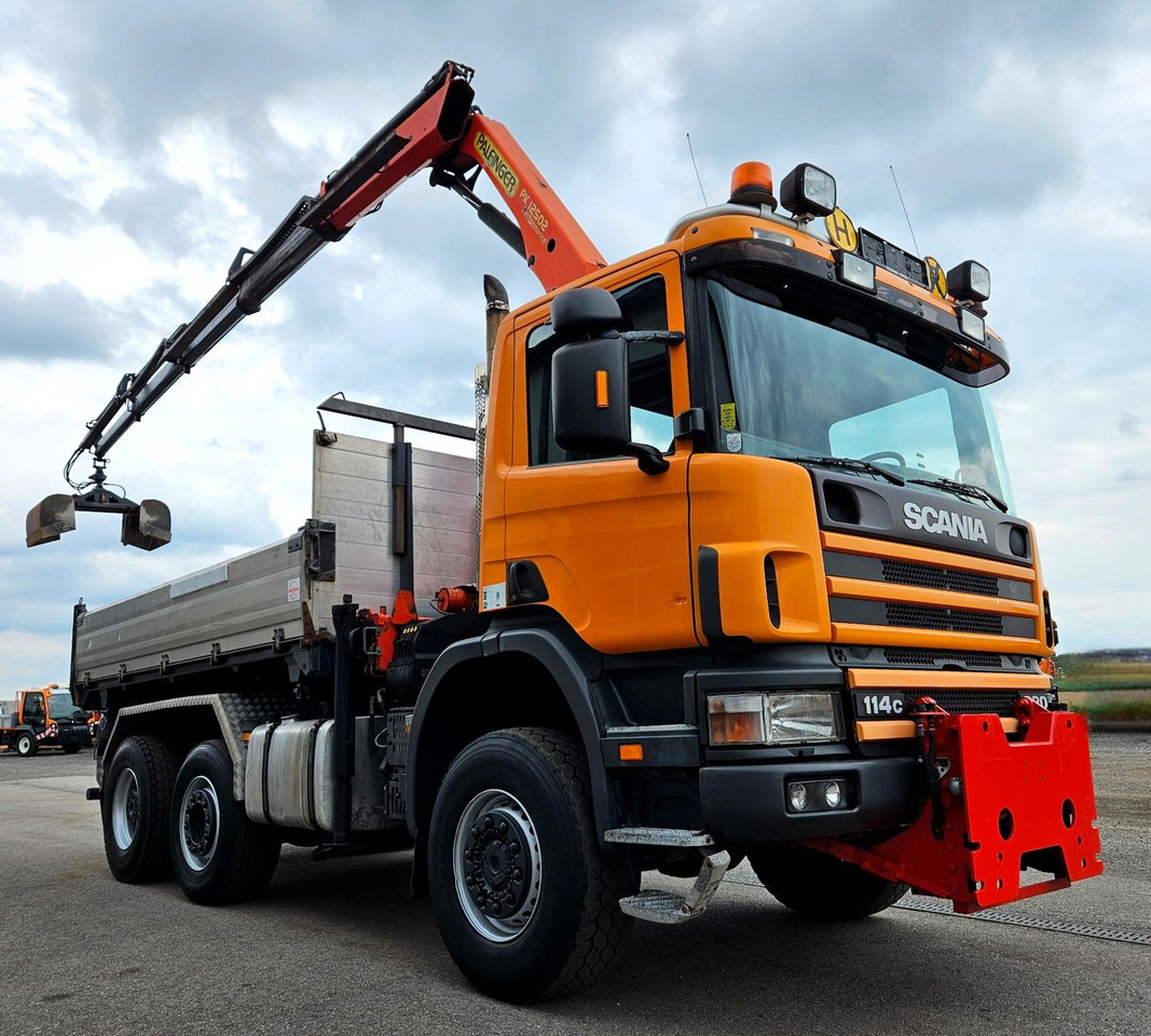 Scania P114 380 6x4-4 Palfinger PK12502 Kran Funk - قلابات, شاحنة كرين: صور 2 Scania P114 380 6x4-4 Palfinger PK12502 Kran Funk - قلابات, شاحنة كرين: صور 2