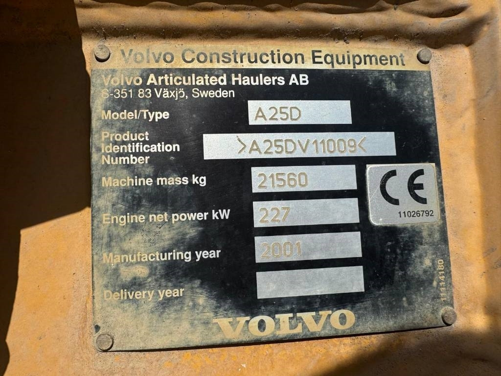Volvo A 25 D - شاحنة مفصلية: صور 4 Volvo A 25 D - شاحنة مفصلية: صور 4