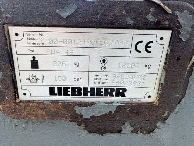 Liebherr Likufix SWA48 - وصلة الربط للمعدات المعلقة: صور 4 Liebherr Likufix SWA48 - وصلة الربط للمعدات المعلقة: صور 4