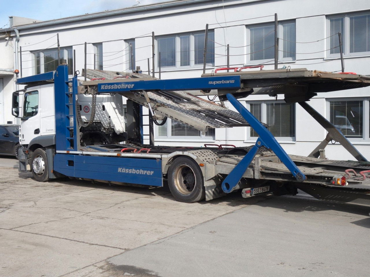 شاحنة نقل سيارات شاحنة Mercedes-Benz Actros 1843 mit Kässbohrer Supertrans/Supertrans: صور 6