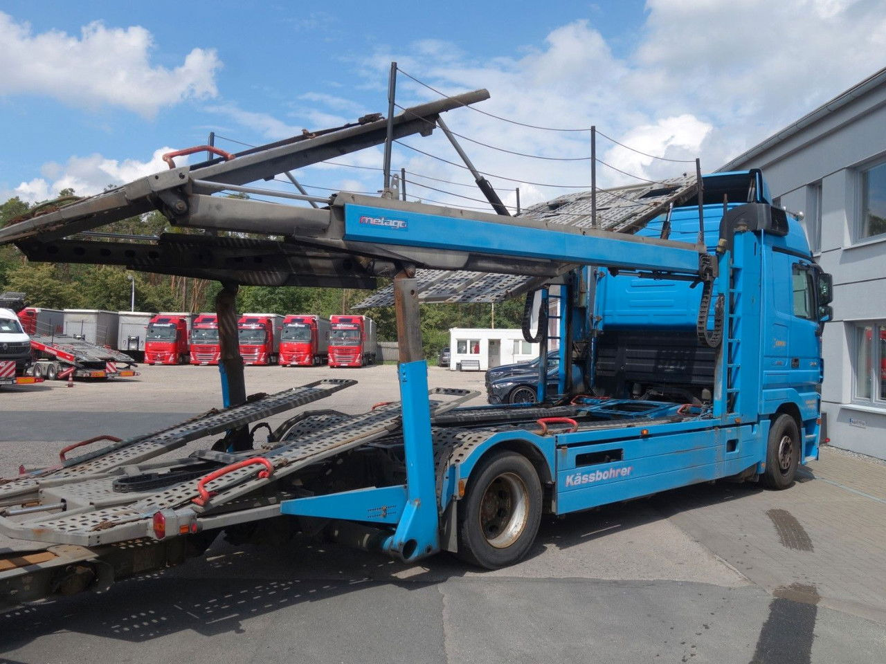 شاحنة نقل سيارات شاحنة Mercedes-Benz Actros 1846 mit Kässbohrer Metago/Vario: صور 6