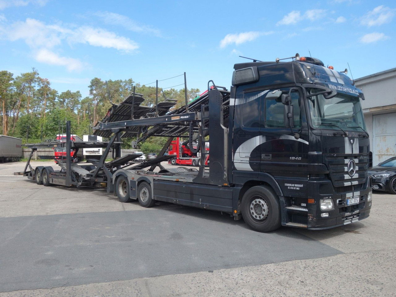 Mercedes-Benz Actros 2446 mit Rolfo für 10 PKW, Retarder - شاحنة نقل سيارات شاحنة: صور 2 Mercedes-Benz Actros 2446 mit Rolfo für 10 PKW, Retarder - شاحنة نقل سيارات شاحنة: صور 2