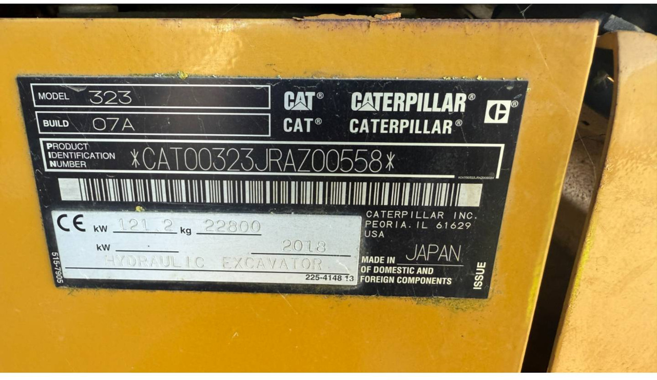 حفارات زحافة CAT 323-07: صور 6 حفارات زحافة CAT 323-07: صور 6