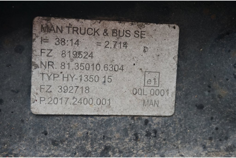 MAN HY-1350-15 38/14 - المحور الخلفي - شاحنة: صور 5 MAN HY-1350-15 38/14 - المحور الخلفي - شاحنة: صور 5