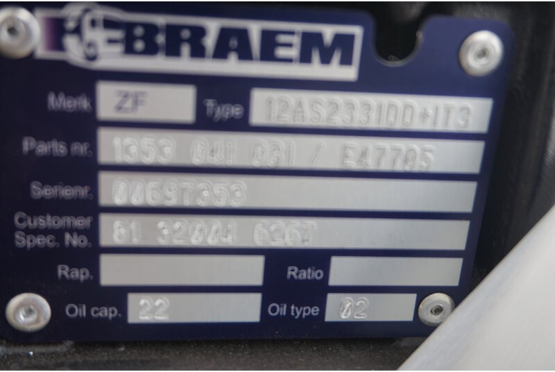 ZF 12AS2331DD INT3 - علبة التروس - شاحنة: صور 5 ZF 12AS2331DD INT3 - علبة التروس - شاحنة: صور 5