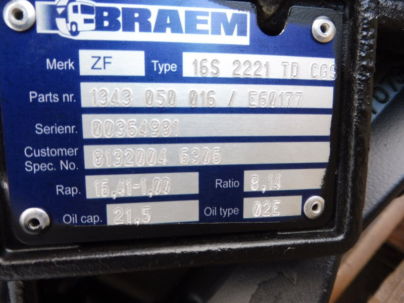 ZF 16S2221TD+IT - علبة التروس - شاحنة: صور 5 ZF 16S2221TD+IT - علبة التروس - شاحنة: صور 5