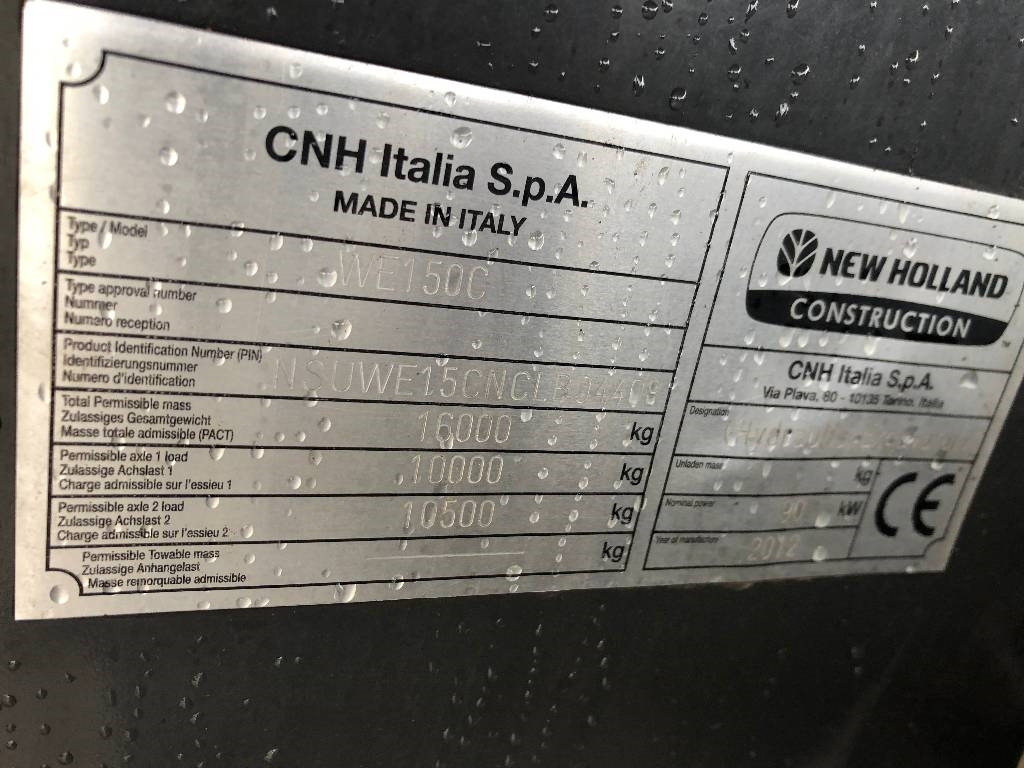 New Holland WE 150C Dismantled: only spare parts - حفارة على عجلات: صور 3 New Holland WE 150C Dismantled: only spare parts - حفارة على عجلات: صور 3