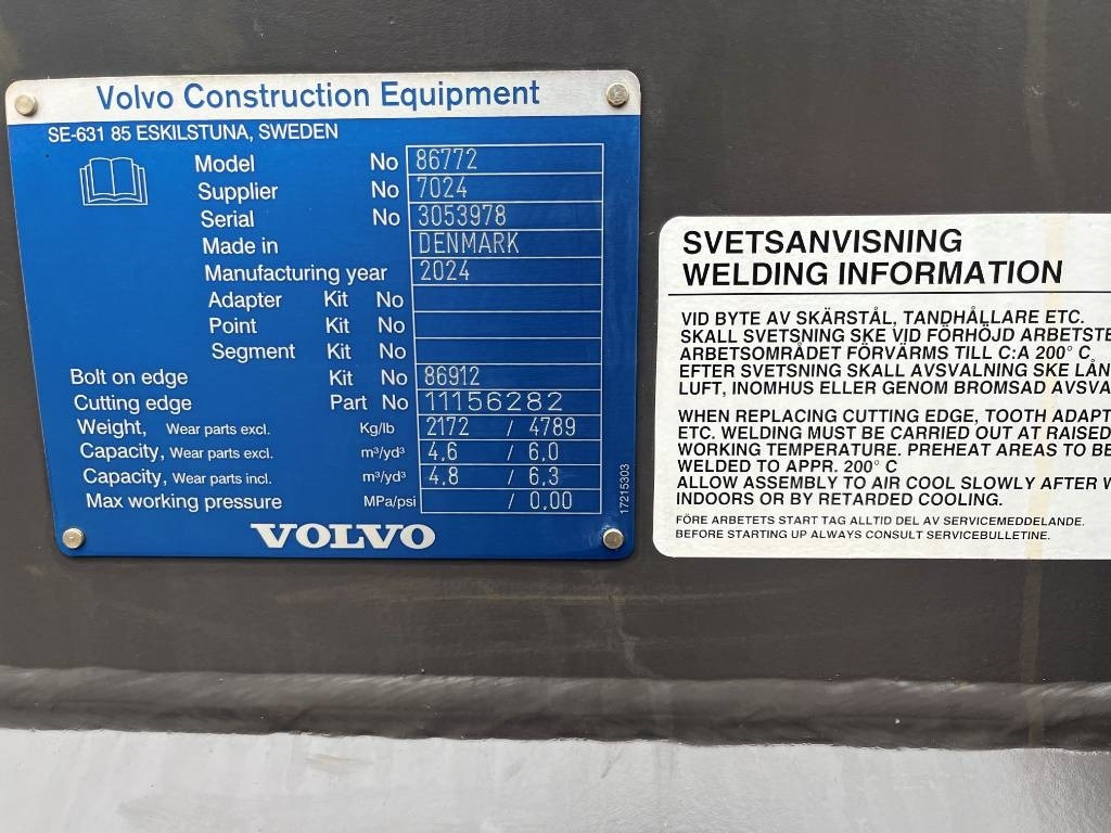 Volvo L150H L180H Ny Skopa Volvo L150 L180 Bucket - بكت - آلات البناء: صور 2 Volvo L150H L180H Ny Skopa Volvo L150 L180 Bucket - بكت - آلات البناء: صور 2