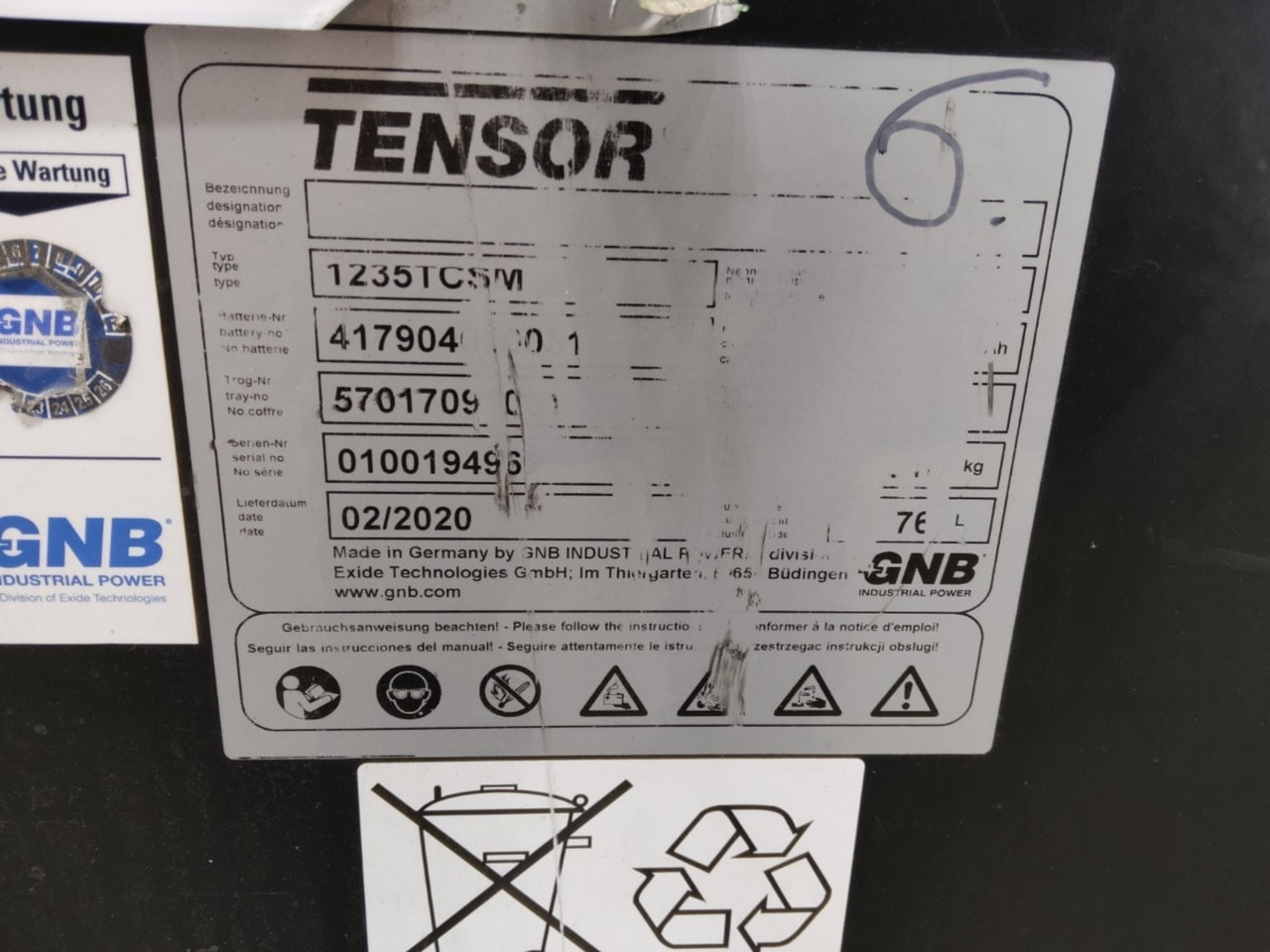 GNB Battery 48V 640Ah - البطارية - معدات المناولة: صور 2 GNB Battery 48V 640Ah - البطارية - معدات المناولة: صور 2