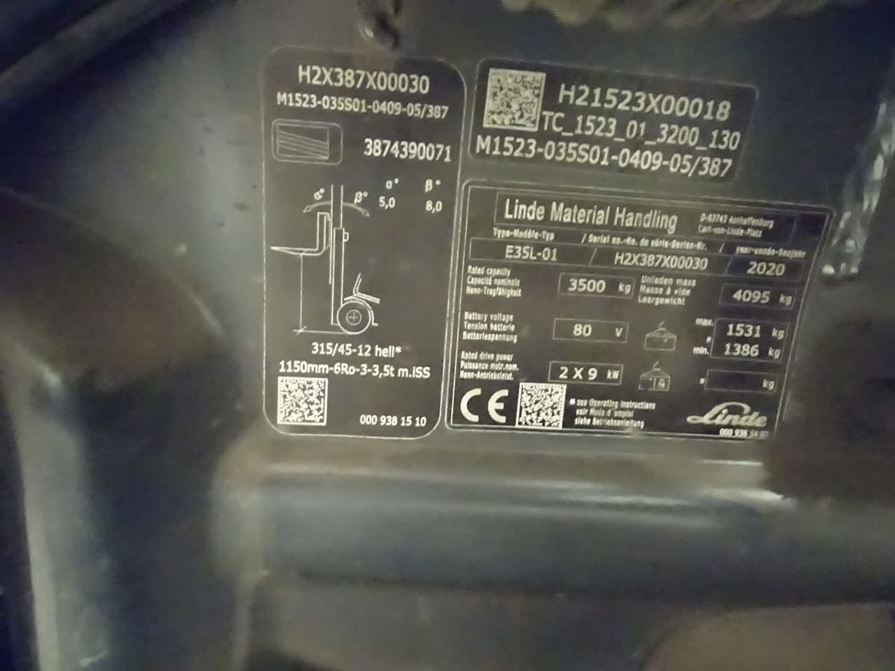 Linde E35L-01 - رافعة شوكية كهربائية: صور 3 Linde E35L-01 - رافعة شوكية كهربائية: صور 3