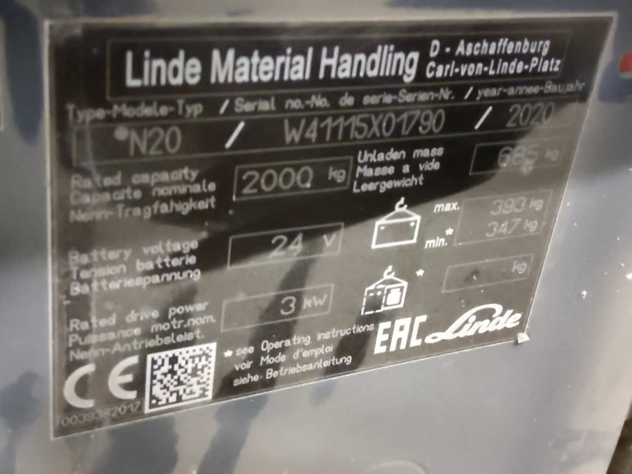 Linde N20/2400mm - رافعات ترتيب البضائع: صور 5 Linde N20/2400mm - رافعات ترتيب البضائع: صور 5
