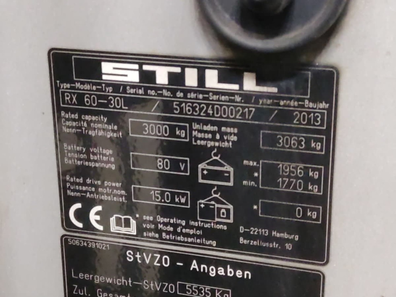 STILL RX60-30L - رافعة شوكية كهربائية: صور 5 STILL RX60-30L - رافعة شوكية كهربائية: صور 5