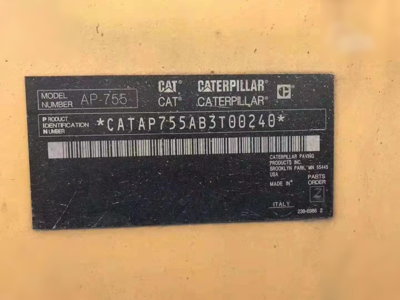 2010 CATERPILLAR AP-755 - العامل بالقار: صور 2 2010 CATERPILLAR AP-755 - العامل بالقار: صور 2