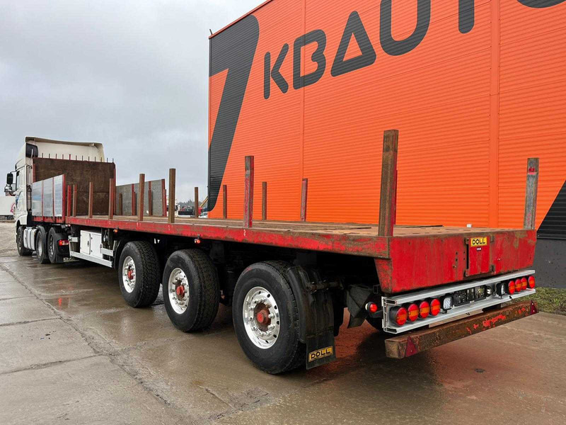 نصف مقطورة مسطحة Doll 93 H STEERED AXLES / PLATFORM L=13463 / EXTENDABLE: صور 6