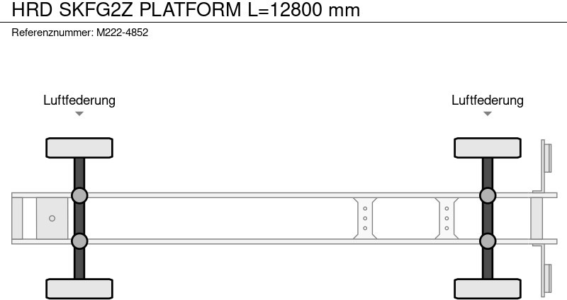 نصف مقطورة مسطحة HRD SKFG2Z PLATFORM L=12800 mm: صور 18