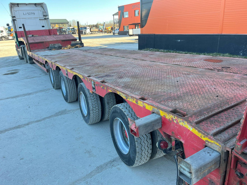 عربة مسطحة منخفضة نصف مقطورة Nooteboom MCO-58-04V PLATFORM 9900 mm + 6100 + 6400 mm EXTENDABLE / LOADING HEIGHT 860 mm / ALL STEERED AXLES: صور 11