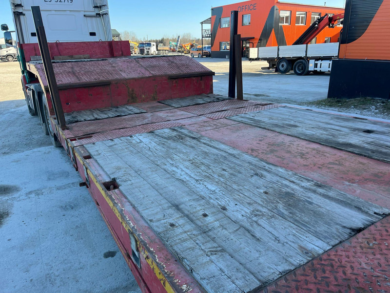 عربة مسطحة منخفضة نصف مقطورة Nooteboom MCO-58-04V PLATFORM 9900 mm + 6100 + 6400 mm EXTENDABLE / LOADING HEIGHT 860 mm / ALL STEERED AXLES: صور 9