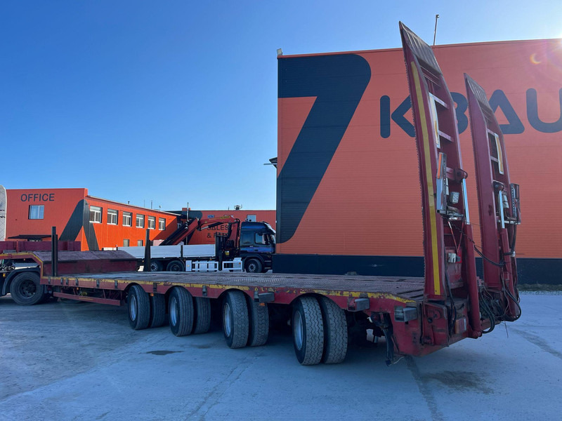 عربة مسطحة منخفضة نصف مقطورة Nooteboom MCO-58-04V PLATFORM 9900 mm + 6100 + 6400 mm EXTENDABLE / LOADING HEIGHT 860 mm / ALL STEERED AXLES: صور 6