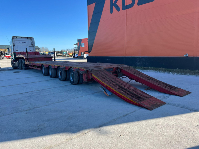 عربة مسطحة منخفضة نصف مقطورة Nooteboom MCO-58-04V PLATFORM 9900 mm + 6100 + 6400 mm EXTENDABLE / LOADING HEIGHT 860 mm / ALL STEERED AXLES: صور 12