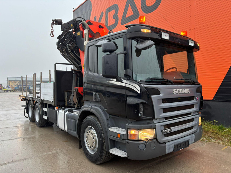 Scania P 380 6x2 PK 44002 + WINCH / PLATFORM L=6090 mm - شاحنات مسطحة, شاحنة كرين: صور 4 Scania P 380 6x2 PK 44002 + WINCH / PLATFORM L=6090 mm - شاحنات مسطحة, شاحنة كرين: صور 4